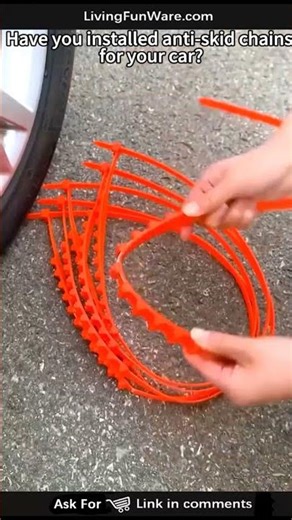 Car Anti-Skid Zip Tie Chains — Drive with Confidence on Snowy Roads