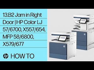 HP Color LaserJet Enterprise 5700, 6700, 6701, X557, X55745, X654, X65455, X65465, MFP 5800, 6800, 6801, X57945, X58045, X677, X67755, X67765 - 13.B2 jam error in right door | undefined