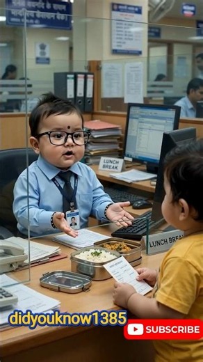 Baby Customer vs Lazy Bank Employee 😂 Lunch Break Never Ends | AI Baby Comedy Shorts #aibaby