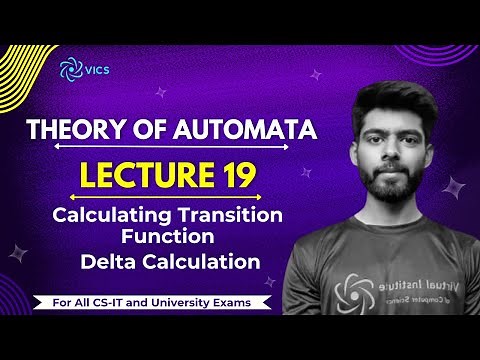 19- Calculating Transition Function | Delta δ with Examples | Theory of Automata