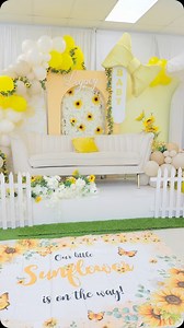 2.9K views · 260 reactions | Sunflower baby shower #sunflower #sunflowertheme #sunflowerbabyshower #suntheme #sunflowershower #sunflowerparty #sunflowercenterpieces #sunflowerdecoration #sundecorations #babyshowerideas #fyp #foryoupage #babyshower #birthdayideas #foryoupageofficiall #viral #viralvideos #viraltiktok #girlbabyshowerideas #babyshowerideas #birthdayideas #yellowbabyshower | A-ONE Design & Events LLC. | Facebook