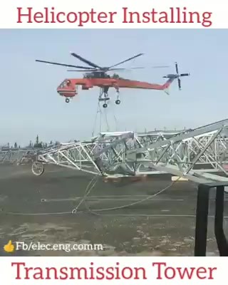 50K views · 327 reactions | Helicopter installing | Electrical Engineering World | Facebook