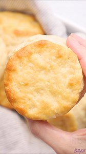Our go-to easy Biscuit recipe! RECIPE: https://bellyfull.net/homemade-biscuits/ | Belly Full