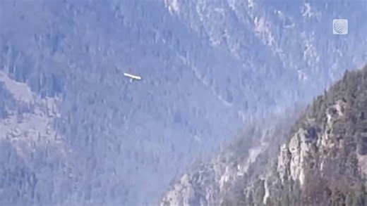 Aerial firefighting efforts near Spuzzum, BC