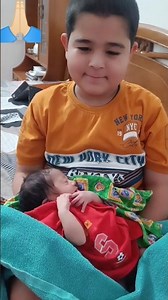 Big Brother's First Time Holding His Newborn Baby Brother! 🥹❤️