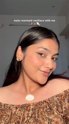 Mermaid necklace ✨🐚🧜🏼‍♀️ #hacks #shorts