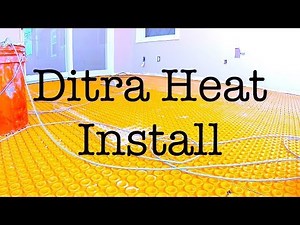 How to Install Schluter Ditra Heat Duo (TB) step by step and (time lapse)
