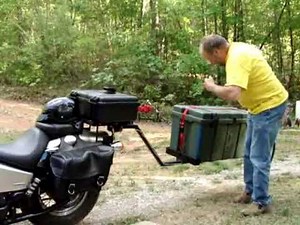 Single wheel motorcycle trailer