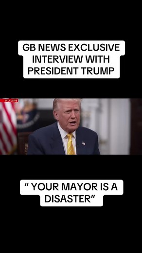 President Trump tells GB News’ Bev Turner “your mayor is a disaster” and “he’s a nasty person” during an exclusive interview on late show live 😳 #unitedstates #england #sadiqkhan #donaldtrump #gbnews