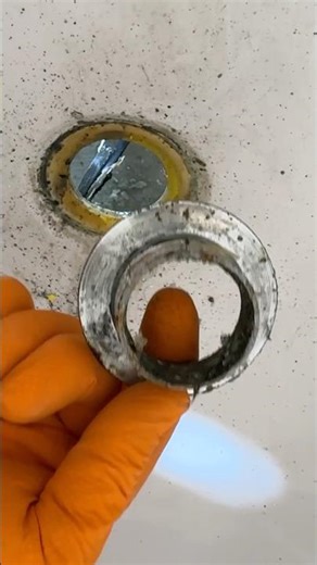 Changing a bath waste on the most grubby bath ever