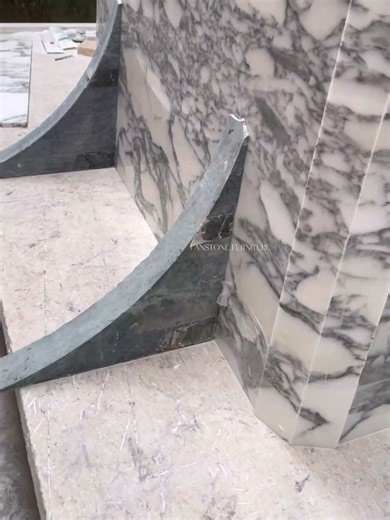 Ultimate Seamless Pattern Match! Marble Tabletop Looks Like A Single Slab