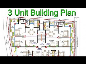 3 Unit Home Plan | Best 3 Unit Floor plan| Home plan design