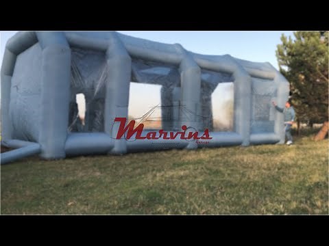 Mobile aufblasbare Lackierkabine | inflatable Paint Booth | Preis | Aufbau | Details | Meinung
