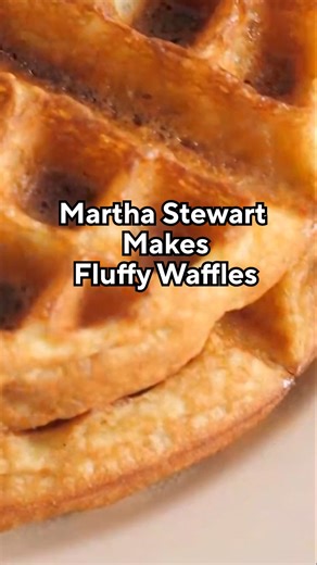 Start your Sunday morning with Martha Stewart's fluffy waffle recipe 🧇☀️ Tap the 🔗 to stream "Martha Cooks" for FREE>> https://qvc.co/4r93NLu | QVC Plus HSN Plus