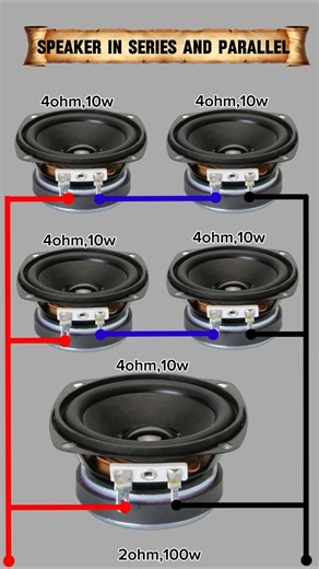 series and parallel connection of speaker #shortsviral #shortsvideo #shortsfeed