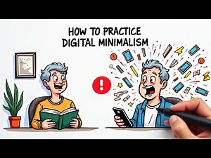 How to Practice Digital Minimalism - Digital Declutter Guide | Whiteboard Animation