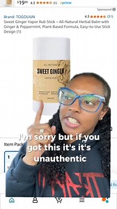 NOT SOLD ON AMAZON.COM ❌️ Beware of FAKE Sweet Ginger Vapor Rub #sweetgingervaporrub #charleswarren | Charles Warren Presents | Facebook