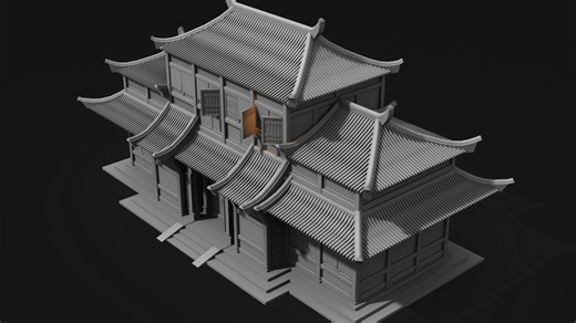 来见识下真正的次世代pbr建模全流程，3dmax、maya、zbrush次世代场景模型制作教学，低模搭建、高模布线、拓补低模、UV拆分、法线烘焙、材质贴图
