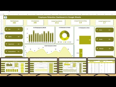 Employee Retention Dashboard in Google Sheets