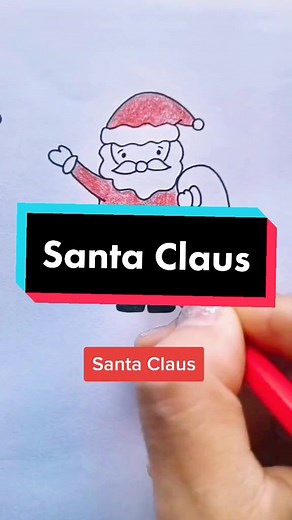 Easy Simple Santa Claus Drawing Tutorial for Kids