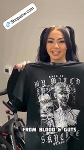 “This is my match” Grab a piece of history of Skye Blue from the very first Woman’s Blood and Guts match. Get your one now at ShopAEW.Com https://www.shopaew.com/catalogsearch/result/?q=Skye Blue | Skye Blue News