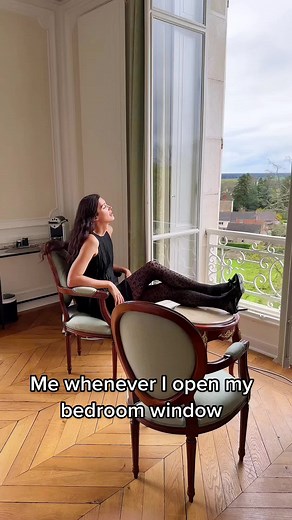 Enjoying Scenic Views by Opening My Bedroom Window