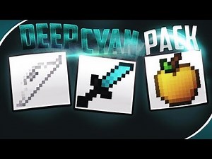 Deep Cyan 16x Texture Pack Showcase (1.7/1.8, Pvp, High FPS, Low Fire)