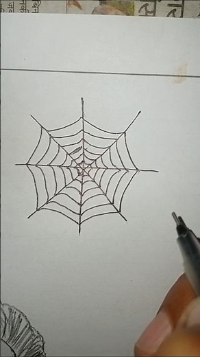 How to draw spider webs 😍❤️😂🥰 #talent #arteasy #art #sketch #spiderweb