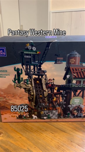 Tobi-Lego-City on Instagram: "My last set to build before Christmas: @pantasy.official Western Mine 85025. It has 2990 pieces, 3 minifigures, and an engine. I’m excited to see how it turns out. #pantasy #afol #lego #legomoc #legocity"