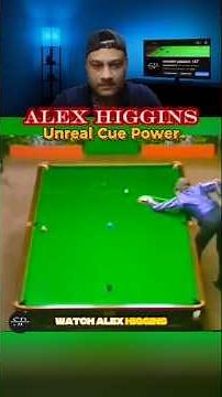Alex Higgins Cue POWER 👌. #snooker #8ballpool #billiards #trickshots