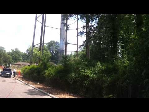Demolition of water tower in columbia MS