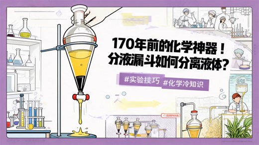 【实验室硬核科普】实验室里的分离神器！1854年就诞生的分液漏斗，居然还有这么多门道