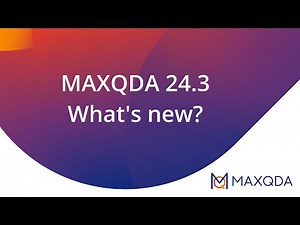 What's new in MAXQDA 24.3?