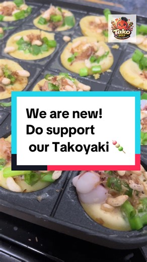 Hi guys! 👋 We are a Muslim-owned HBB selling Squid & Prawn Takoyaki 🍡 Our takoyaki is made to order and affordably priced. Please support us by trying our food. We would really appreciate it! 🤍 🍡 Menu • Squid Takoyaki – 10 pcs/box • Prawn Takoyaki – 10 pcs/box • Mix Takoyaki – 10 pcs/box Ws us at 8867 2655 for enquiries & orders! #hbb #muslimowned #takoyaki #tiktoksg🇸🇬 #fyp