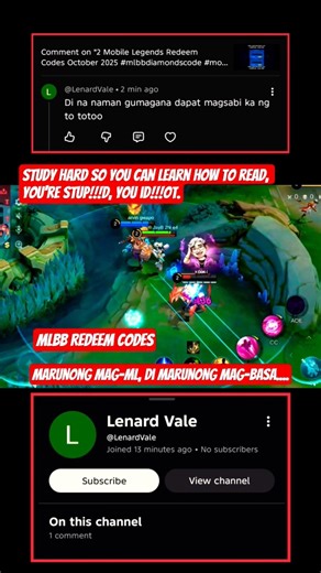 mobile Legends Redeem Code sa 2025 @LenardVale basa Basa din Ng title #MLBBNinja #MLBBCreator