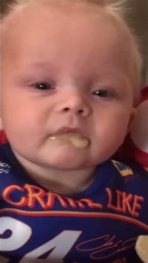 BABY'S FIRST BITE 🍌 Mashed Banana Taste Test Reaction 🤯