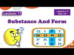 Substance and Form in Linguistics | difference between form and substance