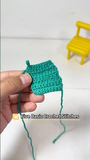 One Crochet Square = 5 Basic Stitches Unlocked | My Crochet Vlog #beginners #crochet #diy