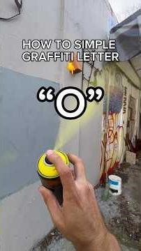 How to spray Letter “O” 👈 #howto #graffiti #o