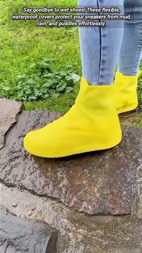 Reusable Waterproof Overshoes: Never Get Your Sneakers Wet Again.