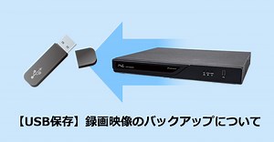 【USB保存】録画映像のバックアップについて