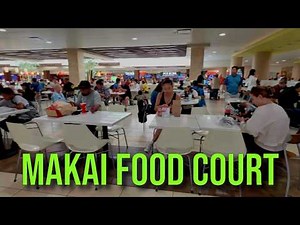 【4K】𝐖𝐀𝐋𝐊 🇺🇸 The Makai Market Food Court at Ala Moana Center, Honolulu 🏖️🌺🌞