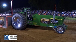V8 Modified Tractors pulling at Rockville September 22 feature The Gambler, Full Throttle, Buckeater, and The Deere Hunter. 1. Kevin English "The Gambler" ............334.59 2. Hugh Crittendon "Full Throttle" .........323.92 3. Gary Coffey "The Deere Hunter" .......321.59 4. Rocky Meadows "Buckeater" ............313.65 5. Earl McCray Oliver ............................252.87 → FOLLOW DRAGON MOTORSPORTS ← Schedule, Results, and more: http://dragonpulls.com/ https://www.facebook.com/dragonpulls/ →