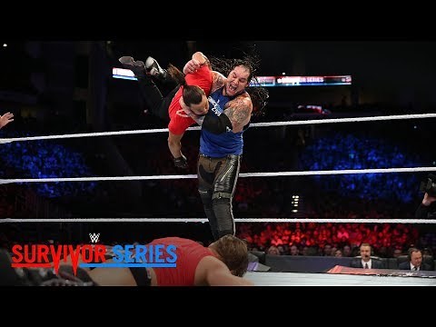 Baron Corbin pummels The Miz in front of his wife Maryse: Survivor Series 2017 (WWE Network)