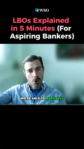 🤔 Still not sure what an LBO is? 💡 Tim, WSO Academy’s head mentor, breaks down exactly what it is and how to build one. 💼 Want to master your technicals? 🎯 Get 1:1 guidance from our elite mentors at WSO Academy. 🔥 Join thousands who’ve already broken into high finance. ✅ Apply now 👉 https://www.wallstreetoasis.com/academy?affiliate=socialwinner-facebook #investmentbanking #wallstreet #privateequity #financecareers | Wall Street Oasis