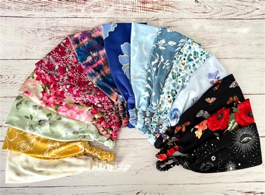 Soft Wide Headband : Comfortable Jersey Knit Headband, Elastic Back. Handmade in USA - Etsy