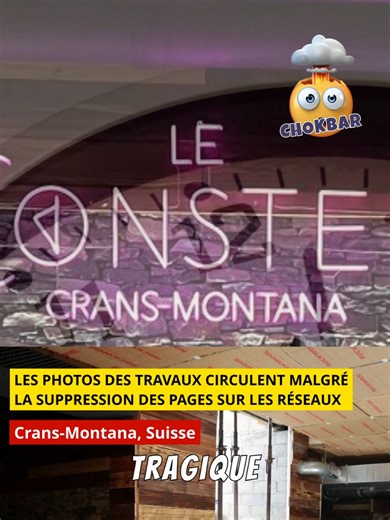 Drame à Crans-Montana : après l’incendie meurtrier du Nouvel An au Constellation, de nouvelles questions émergent. Quelques heures après le drame, la page Facebook du bar disparaît. Avant cela, des photos des rénovations de 2015 ont été sauvegardées par des internautes. Elles montrent notamment des aménagements intérieurs aujourd’hui au centre des discussions : plafond recouvert de mousse acoustique, panneaux alvéolés, modifications visibles de la configuration du lieu. Ces images circulent déso