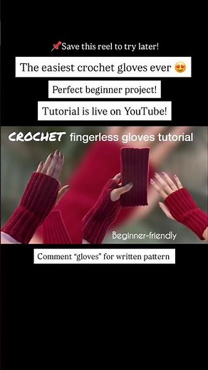 Easy fingerless crochet gloves tutorial | How to crochet fingerless gloves #gloves #crochetgloves