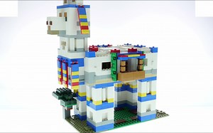 乐高21188我的世界系列羊驼村庄快速拼搭与评测