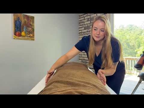 ASMR Soft Blanket Massage POV + Head & Hand Massage + Pressure tests with crinkly fabric sounds asmr